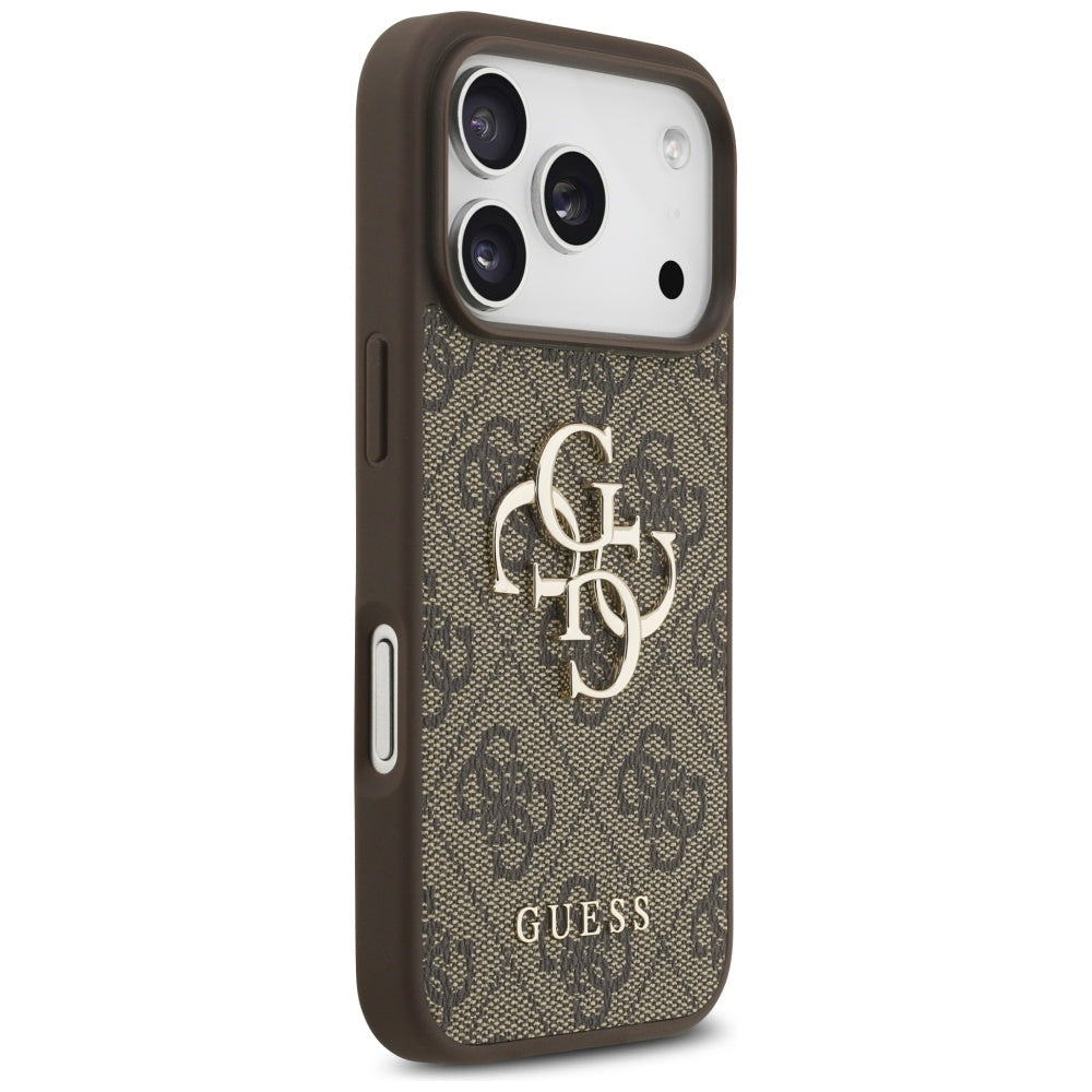 Ovitek za Apple iPhone 17 Pro, Guess, 4G Big Logo, rjava