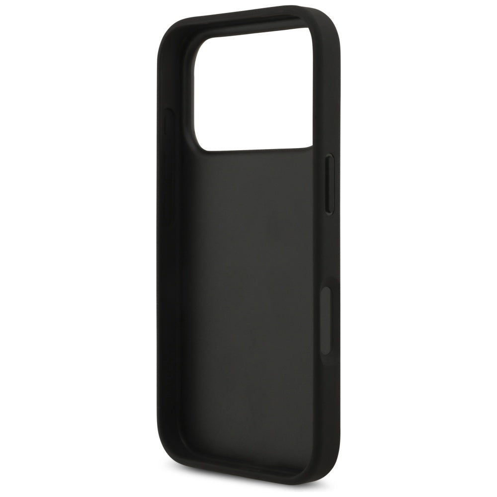 Ovitek za Apple iPhone 17 Pro, Guess, 4G Grained Big and Classic Logo, črn
