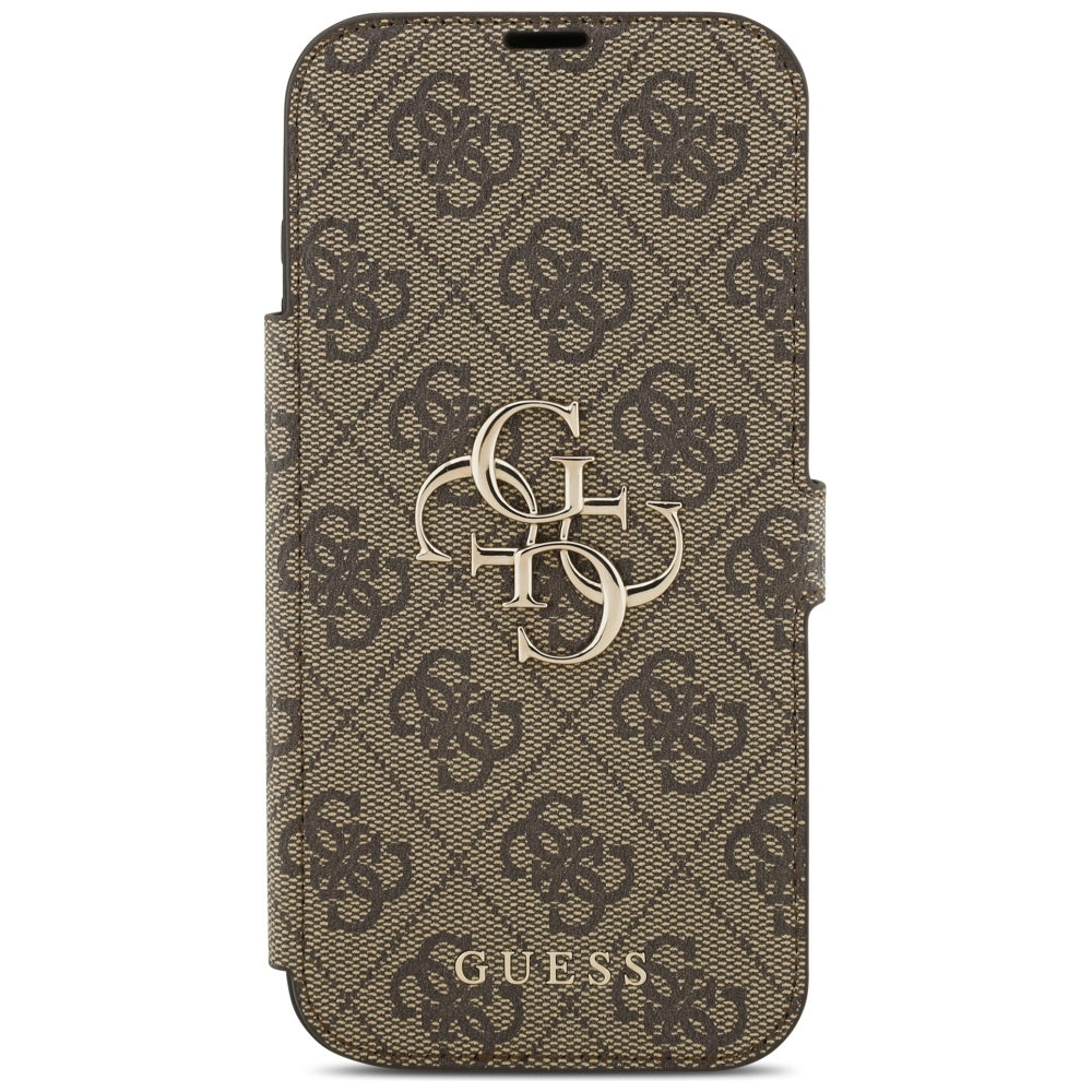 Ovitek za Apple iPhone 17 Pro, Guess, 4G Metal Logo, rjava