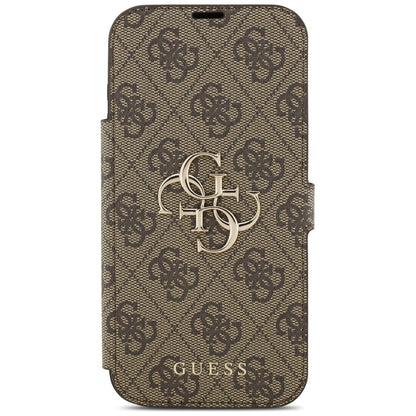 Ovitek za Apple iPhone 17 Pro, Guess, 4G Metal Logo, rjava