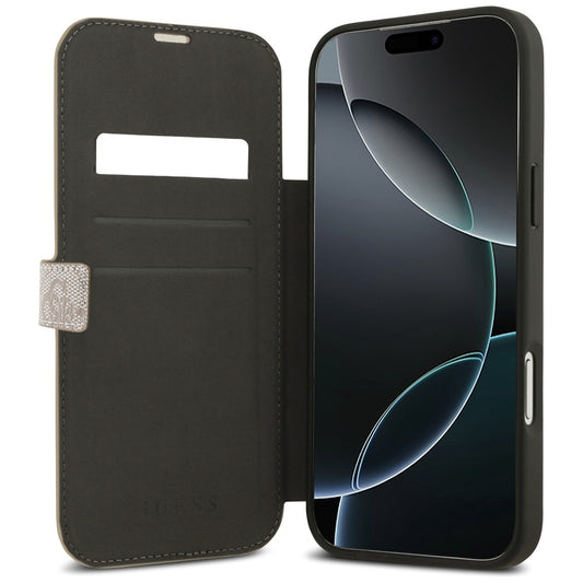 Ovitek za Apple iPhone 17 Pro, Guess, 4G Metal Logo, Roza