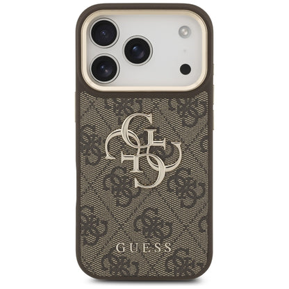 Ovitek za Apple iPhone 17 Pro, Guess, Big 4G Classic Logo with Big Strap, rjava