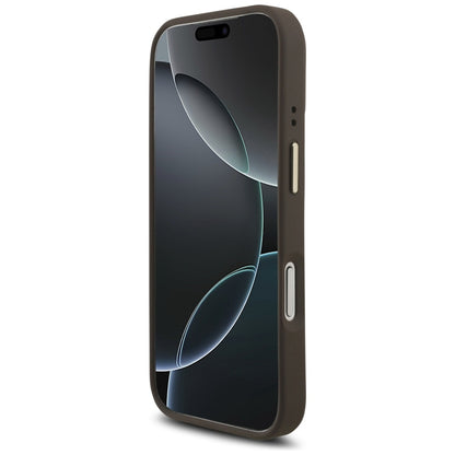 Ovitek za Apple iPhone 17 Pro, Guess, Big 4G Classic Logo with Big Strap, rjava