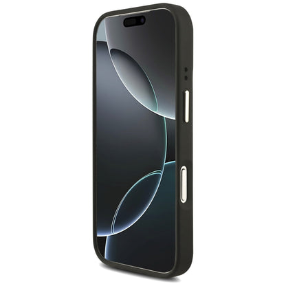 Ovitek za Apple iPhone 17 Pro, Guess, Big 4G Classic Logo with Big Strap, črn
