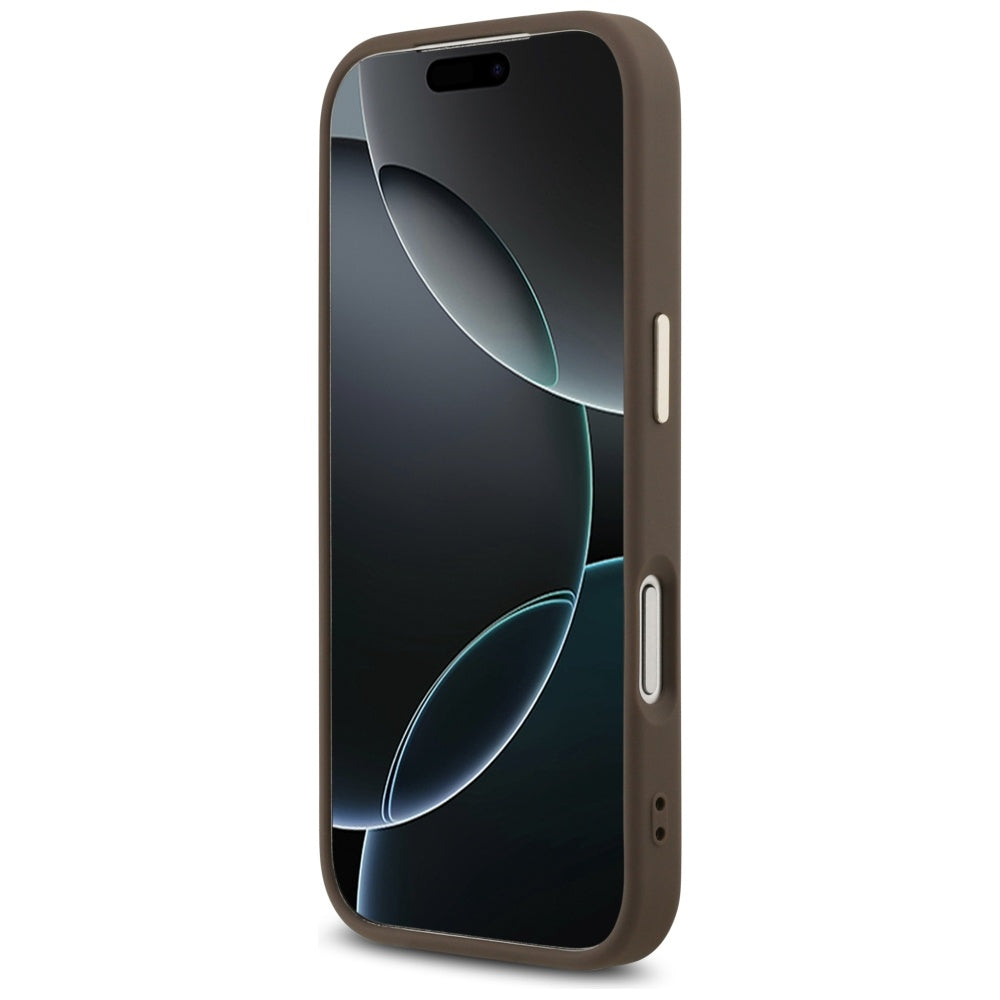 Ovitek za Apple iPhone 17 Pro, Guess, Big 4G Logo Classic, Zlato rjava