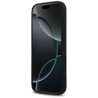 Ovitek za Apple iPhone 17 Pro, Guess, Big 4G Script, črn