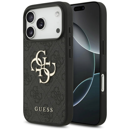 Ovitek za Apple iPhone 17 Pro Max, Guess, 4G Big Logo, črn