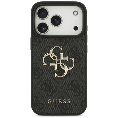 Ovitek za Apple iPhone 17 Pro Max, Guess, 4G Big Logo, črn