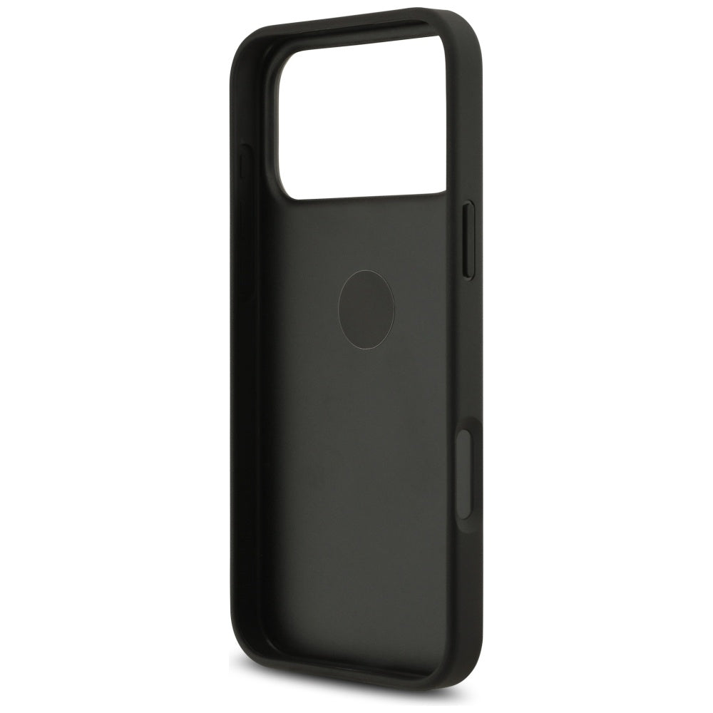 Ovitek za Apple iPhone 17 Pro Max, Guess, 4G Ring Stand, črn