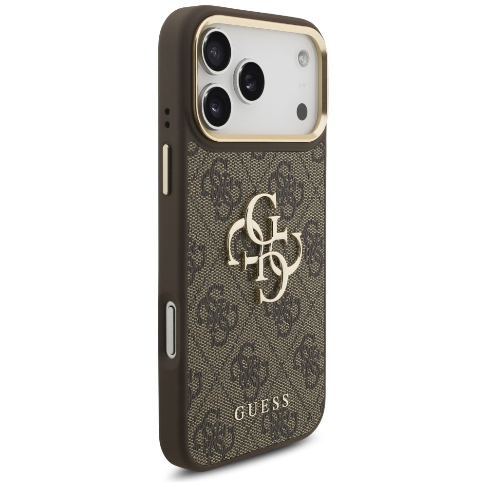 Ovitek za Apple iPhone 17 Pro Max, Guess, Big 4G Classic Logo with Big Strap, rjava