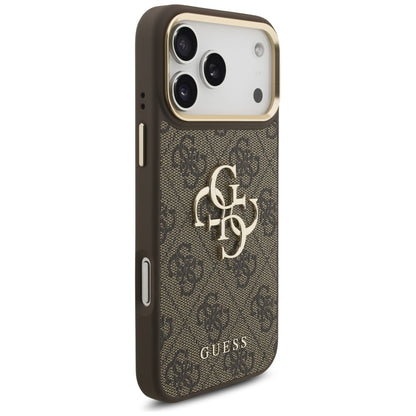 Ovitek za Apple iPhone 17 Pro Max, Guess, Big 4G Classic Logo with Big Strap, rjava