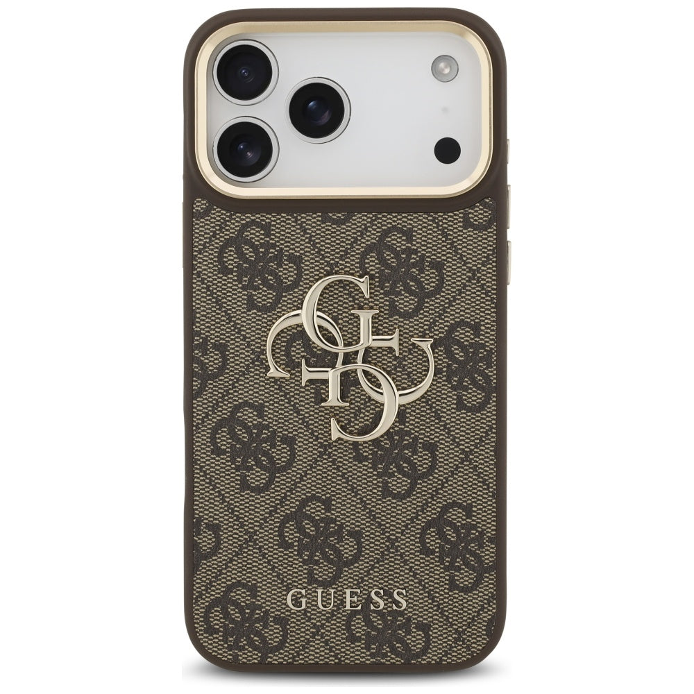 Ovitek za Apple iPhone 17 Pro Max, Guess, Big 4G Classic Logo with Big Strap, rjava