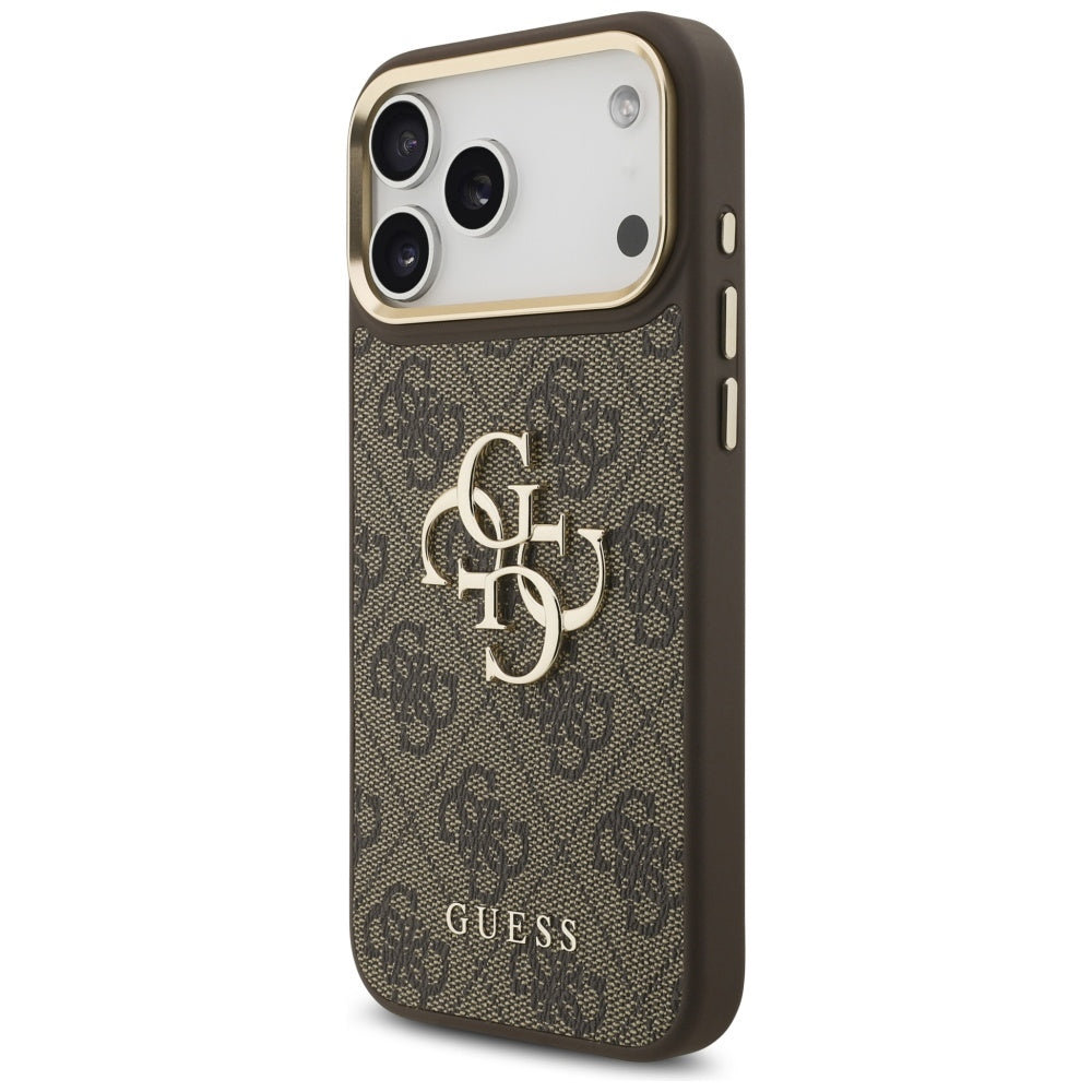 Ovitek za Apple iPhone 17 Pro Max, Guess, Big 4G Classic Logo with Big Strap, rjava