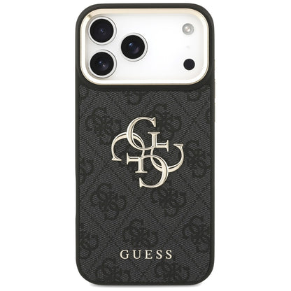 Ovitek za Apple iPhone 17 Pro Max, Guess, Big 4G Classic Logo with Big Strap, črn