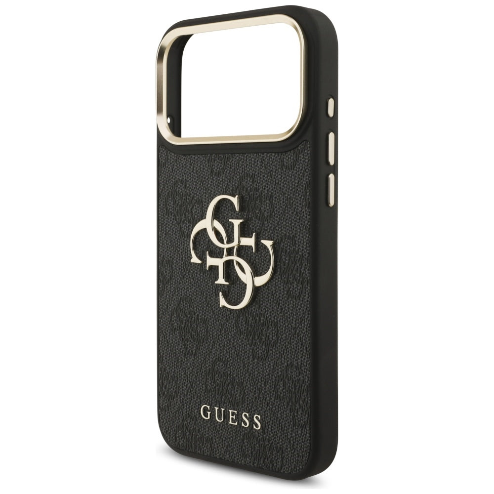 Ovitek za Apple iPhone 17 Pro Max, Guess, Big 4G Classic Logo with Big Strap, črn