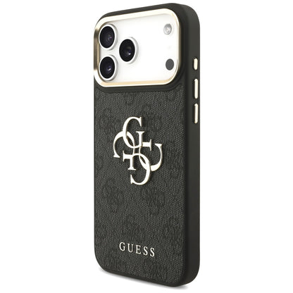 Ovitek za Apple iPhone 17 Pro Max, Guess, Big 4G Classic Logo with Big Strap, črn