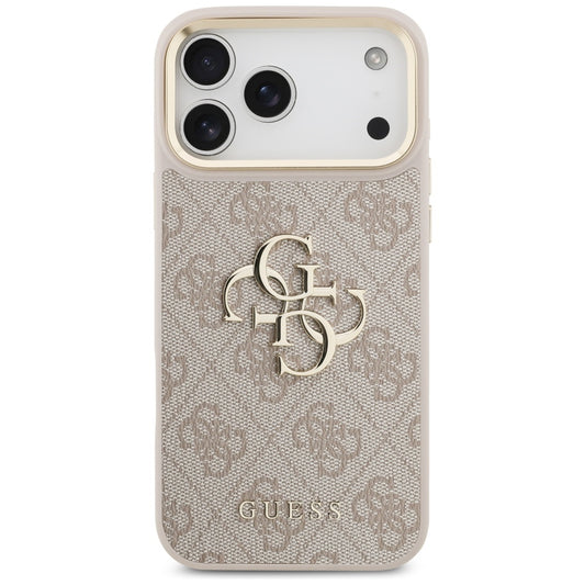 Ovitek za Apple iPhone 17 Pro Max, Guess, Big 4G Classic Logo with Big Strap, Roza