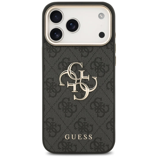 Ovitek za Apple iPhone 17 Pro Max, Guess, Big 4G Logo Classic, Črno Zlat