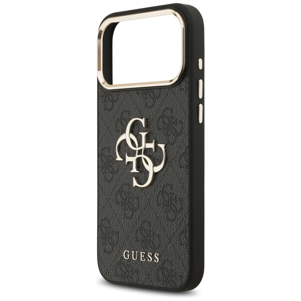 Ovitek za Apple iPhone 17 Pro Max, Guess, Big 4G Logo Classic, Črno Zlat