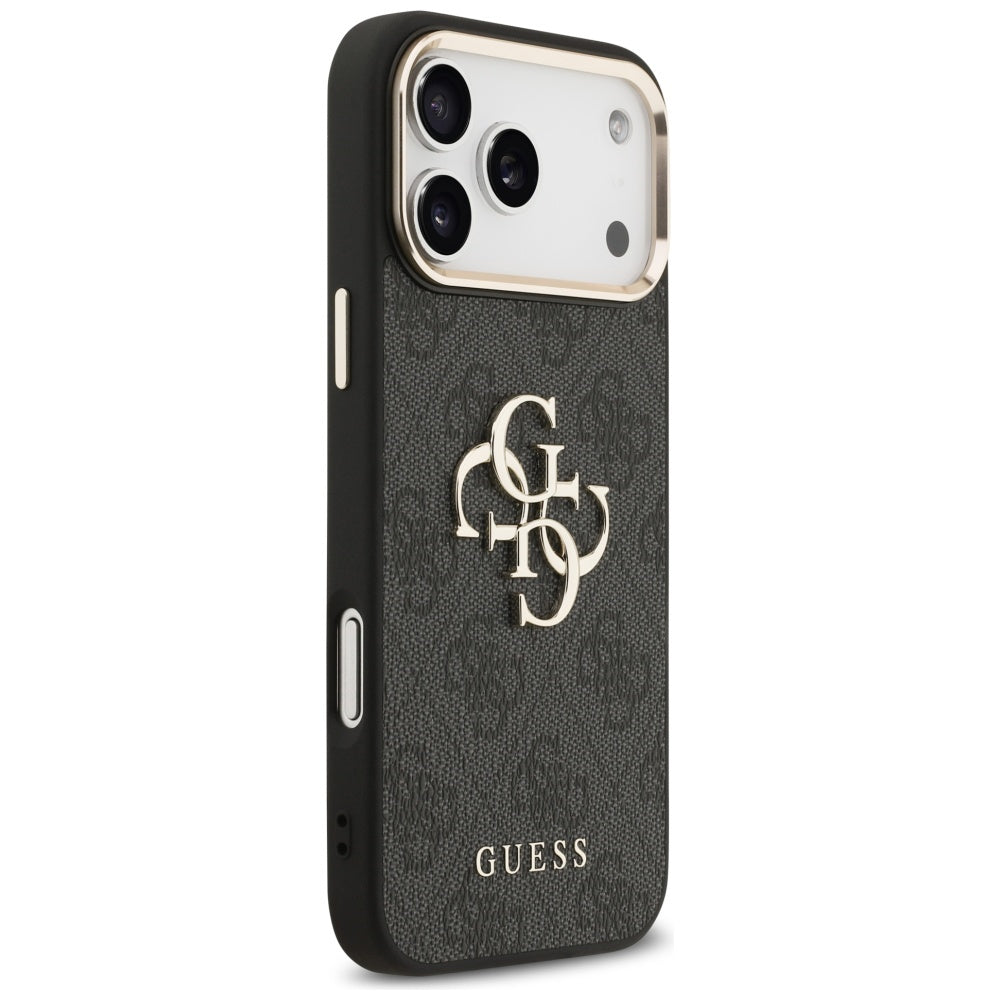 Ovitek za Apple iPhone 17 Pro Max, Guess, Big 4G Logo Classic, Črno Zlat
