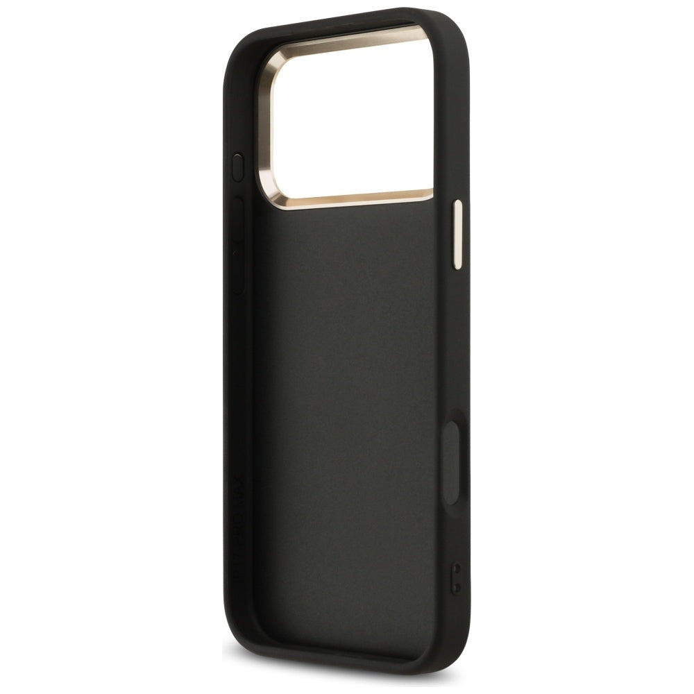 Ovitek za Apple iPhone 17 Pro Max, Guess, Big 4G Logo Classic, Črno Zlat
