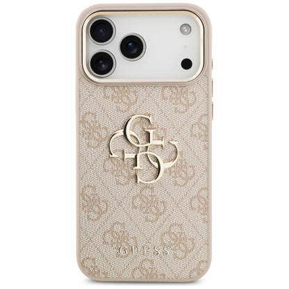 Ovitek za Apple iPhone 17 Pro Max, Guess, Big 4G Logo Classic, Zlato roza