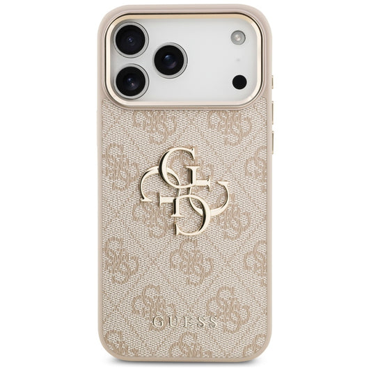 Ovitek za Apple iPhone 17 Pro Max, Guess, Big 4G Logo Classic, Zlato roza