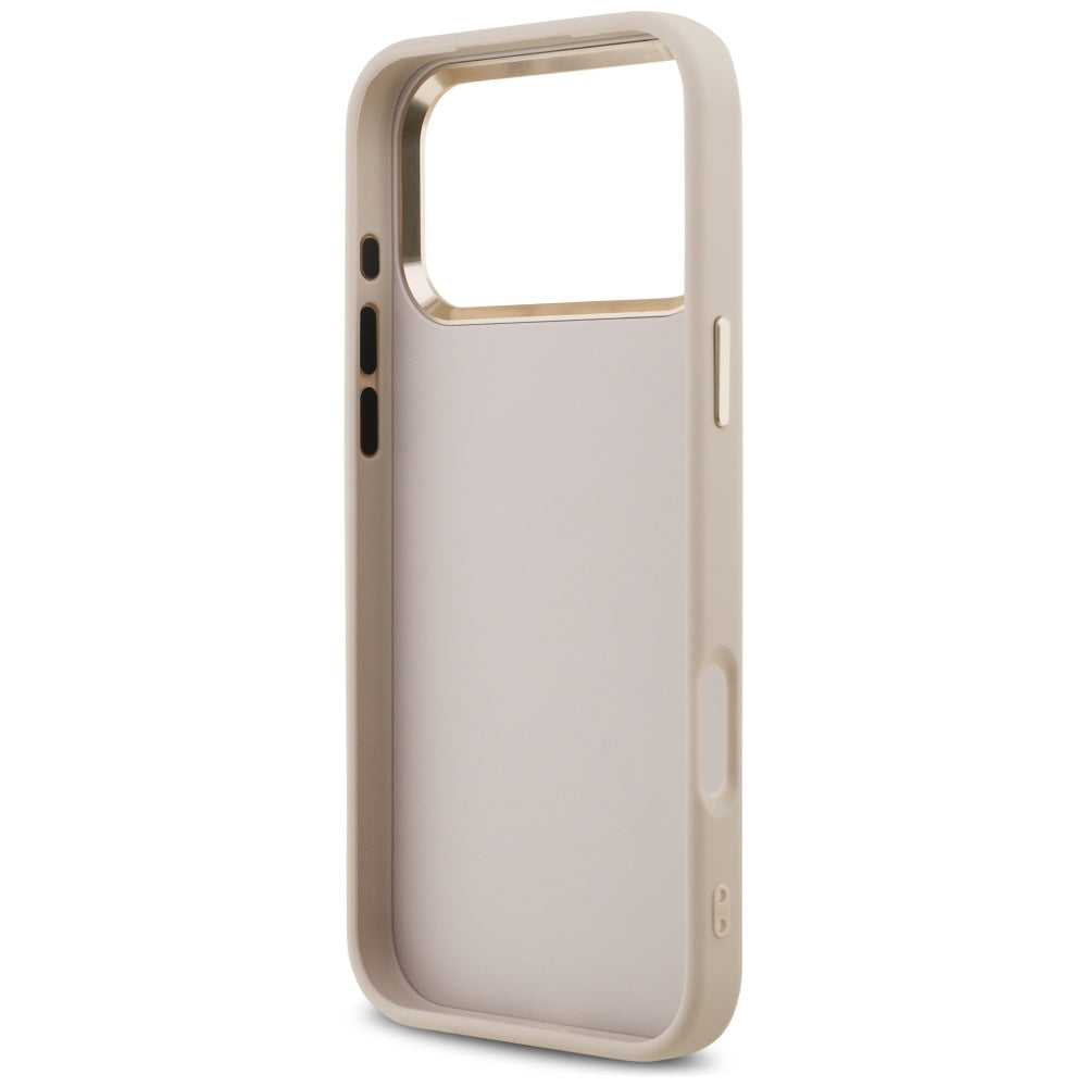 Ovitek za Apple iPhone 17 Pro Max, Guess, Big 4G Logo Classic, Zlato roza