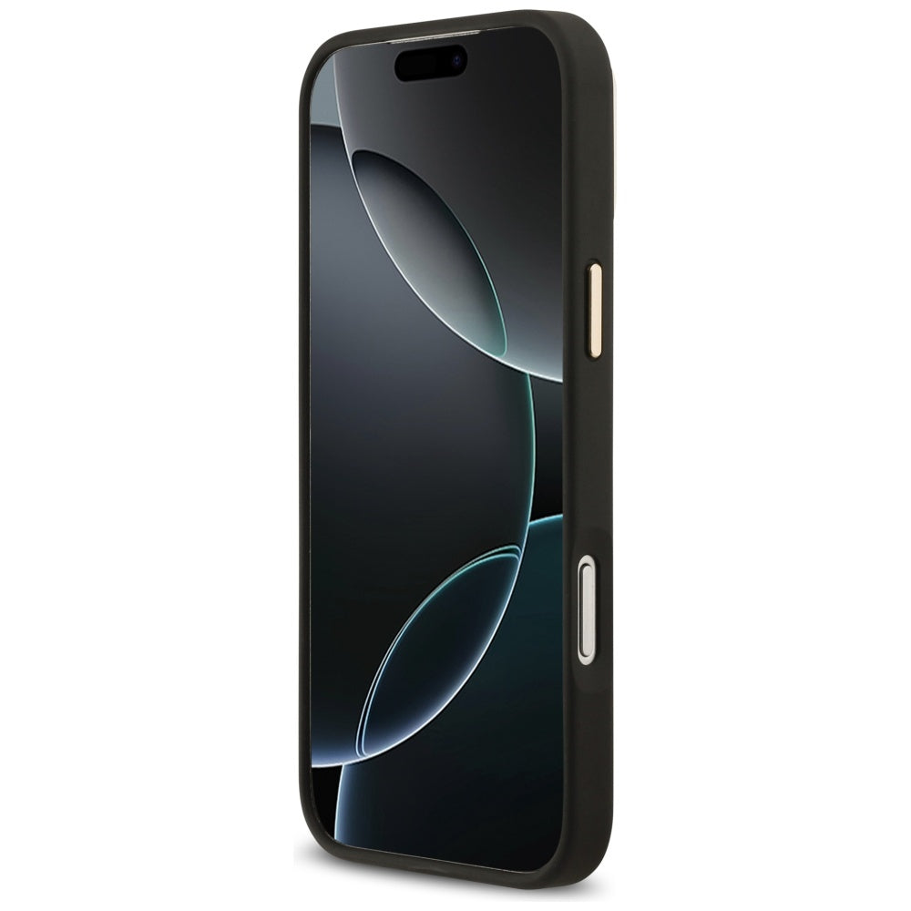 Ovitek za Apple iPhone 17 Pro Max, Karl Lagerfeld, Script Logo, Črna