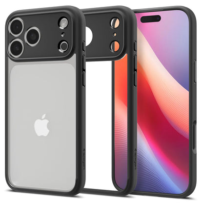 Ovitek za Apple iPhone 17 Pro Max, Spigen, Ultra Hybrid, Mat Črna