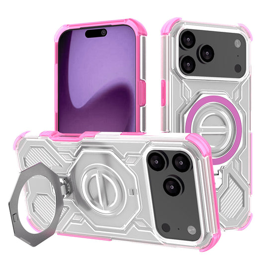 Ovitek za Apple iPhone 17 Pro Max, Techsuit, Carbon Shield Pro, Roza