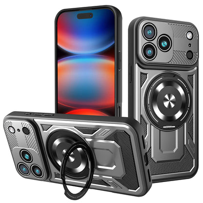 Ovitek za Apple iPhone 17 Pro Max, Techsuit, RuggedCam, Siv