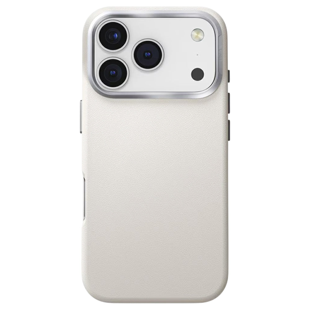 Ovitek za Apple iPhone 17 Pro Max, UNIQ, Lyden Leatherette, Siv