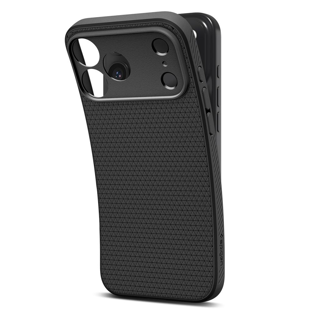 Ovitek za Apple iPhone 17 Pro, Spigen, Liquid Air, Mat Črna