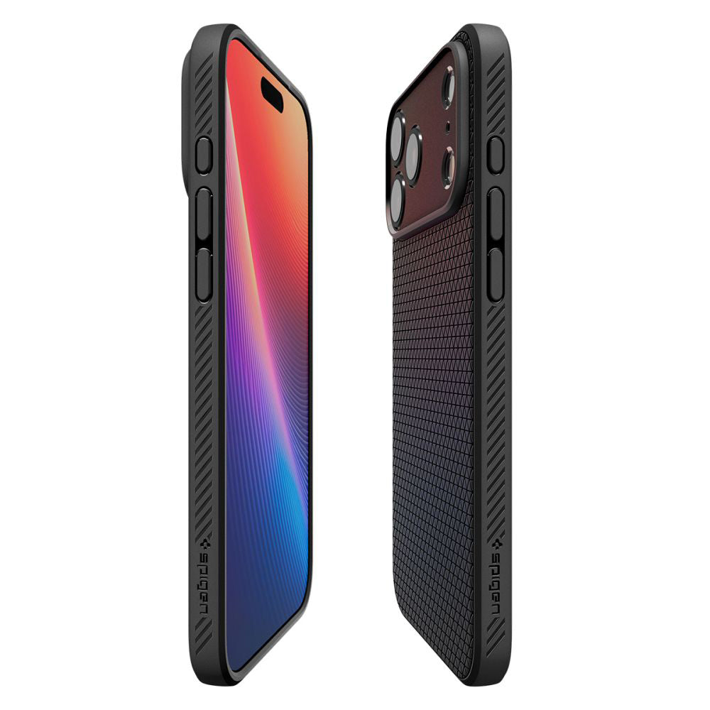 Ovitek za Apple iPhone 17 Pro, Spigen, Liquid Air, Mat Črna