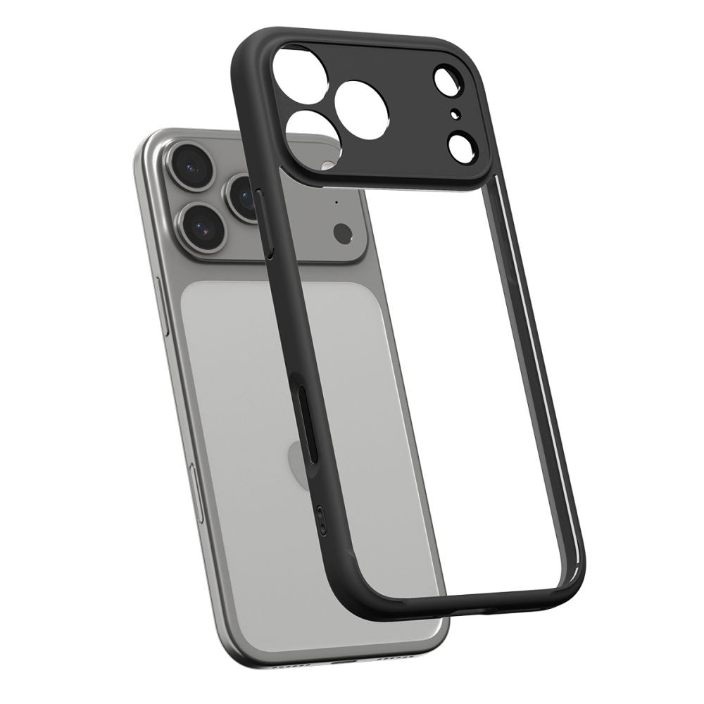 Ovitek za Apple iPhone 17 Pro, Spigen, Ultra Hybrid, Mat Črna