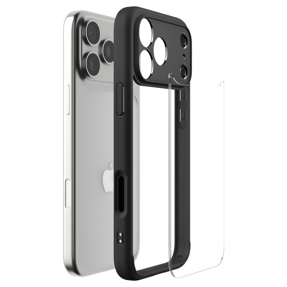 Ovitek za Apple iPhone 17 Pro, Spigen, Ultra Hybrid, Mat Črna