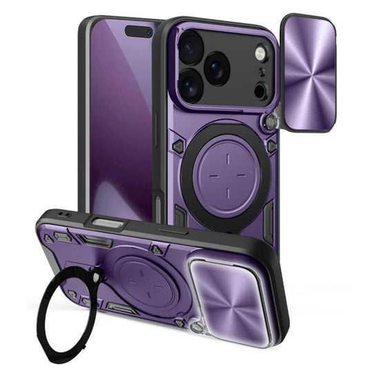 Ovitek za Apple iPhone 17 Pro, Techsuit, CamGuard Pro, Vijolična