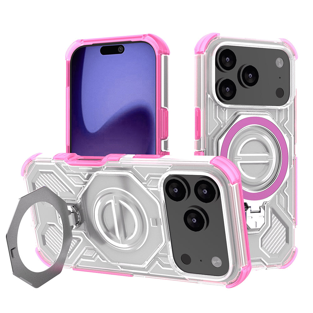 Ovitek za Apple iPhone 17 Pro, Techsuit, Carbon Shield Pro, Roza