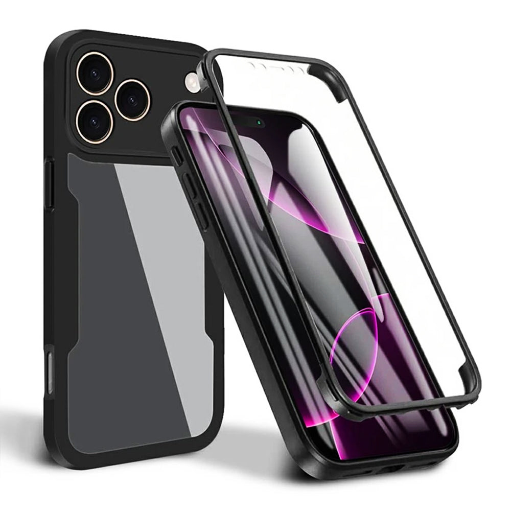 Ovitek za Apple iPhone 17 Pro, Techsuit, ColorVerse 360, Črn