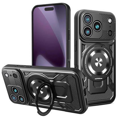 Ovitek za Apple iPhone 17 Pro, Techsuit, RuggedCam, Črn