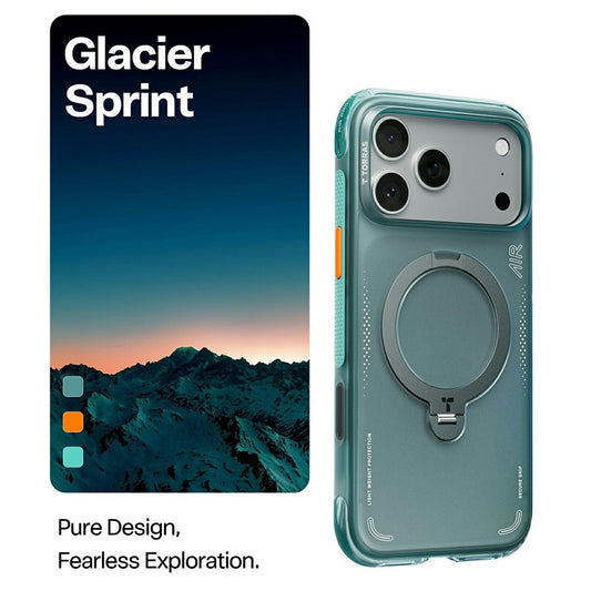 Ovitek za Apple iPhone 17 Pro, Torras, Ostand Spin Air, Zelen