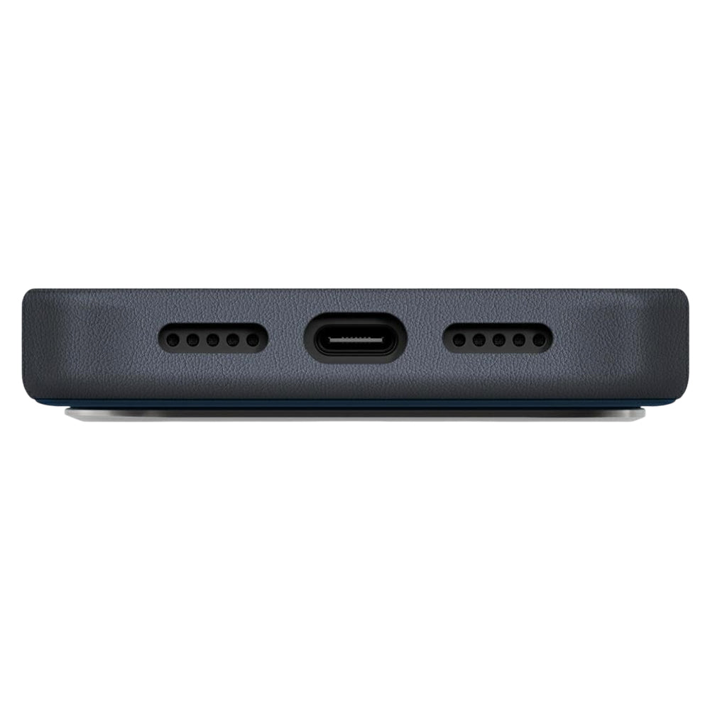 Ovitek za Apple iPhone 17 Pro, UNIQ, Lyden Leatherette, Črno modra