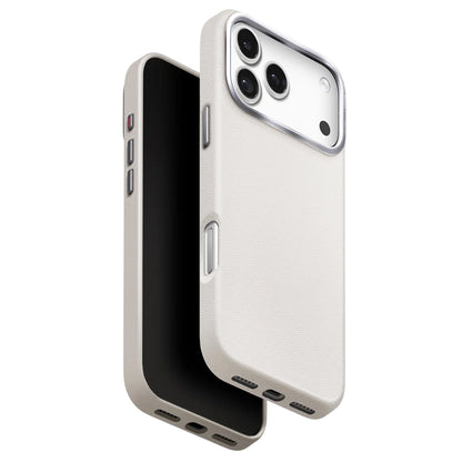 Ovitek za Apple iPhone 17 Pro, UNIQ, Lyden Leatherette, Siva