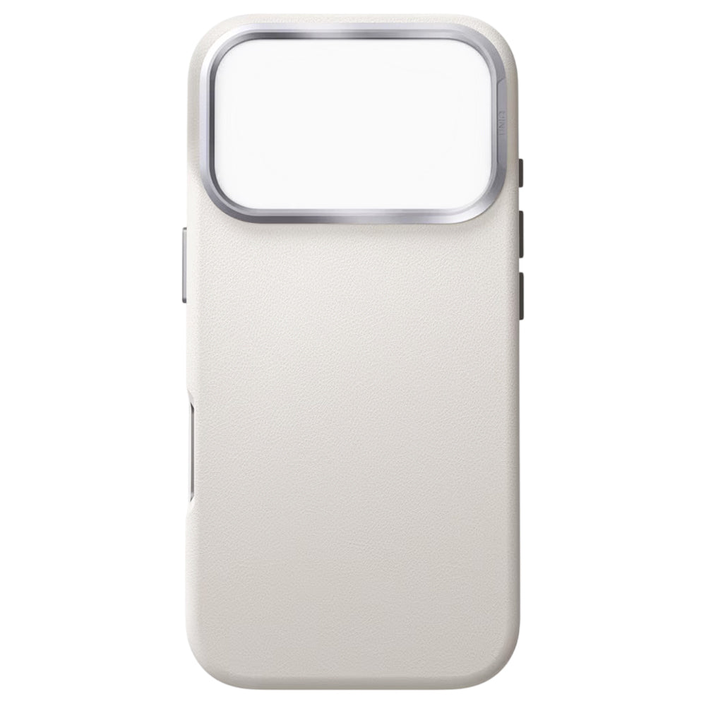 Ovitek za Apple iPhone 17 Pro, UNIQ, Lyden Leatherette, Siva