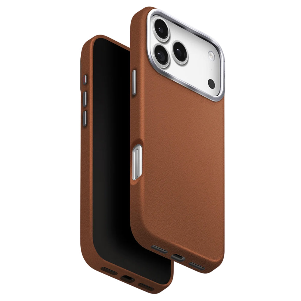 Ovitek za Apple iPhone 17 Pro, UNIQ, Lyden Leatherette, rjava