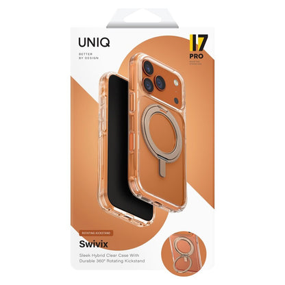 Ovitek za Apple iPhone 17 Pro, UNIQ, Swivix, Zlat.