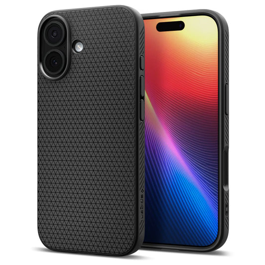 Ovitek za Apple iPhone 17, Spigen, Liquid Air, Mat Črna