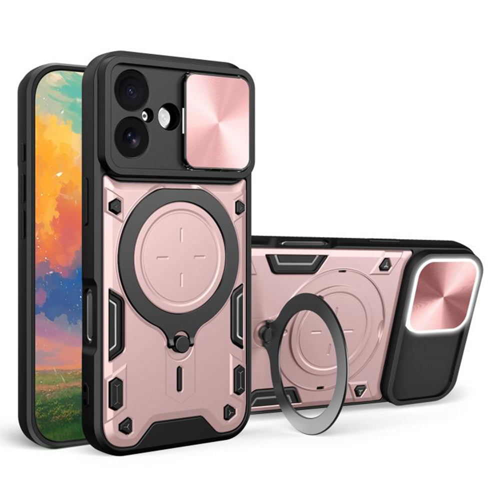Ovitek za Apple iPhone 17, Techsuit, CamGuard Pro, Rožnato Zlata