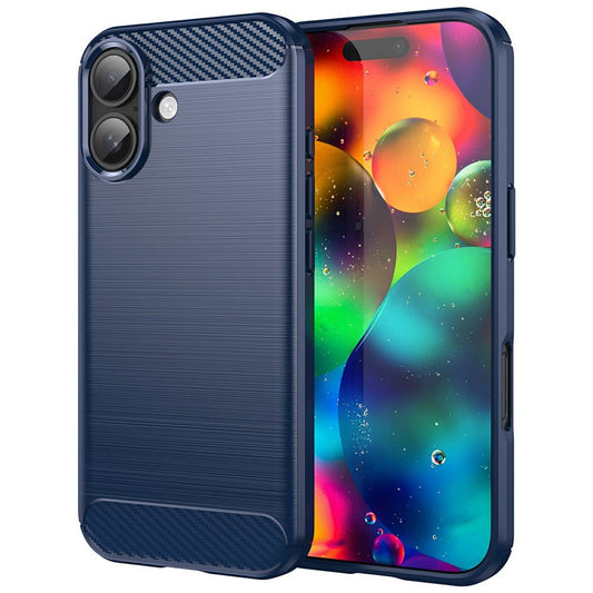 Ovitek za Apple iPhone 17, Techsuit, Carbon, Modra